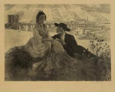 Литография Lunois - Les 