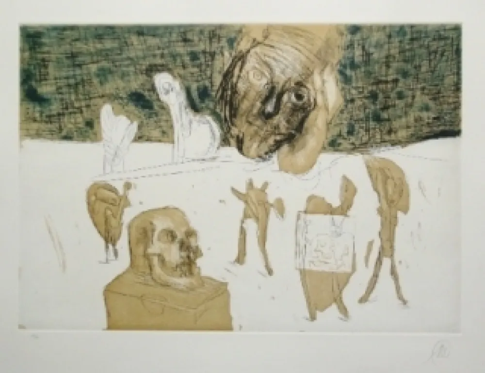 Гравюра Lüpertz - Vanitas 4