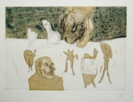 Гравюра Lüpertz - Vanitas 4