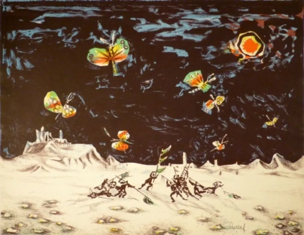 Литография Lurcat - (Krieg und Frieden)