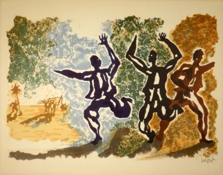 Литография Lurcat - Panique