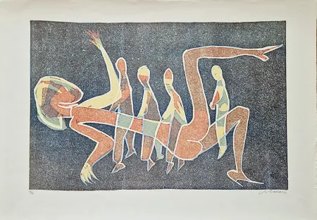 Линогравюра Maccari - Composizione