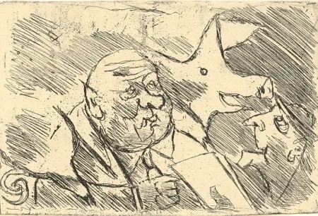 Гравюра Maccari - Senza titolo