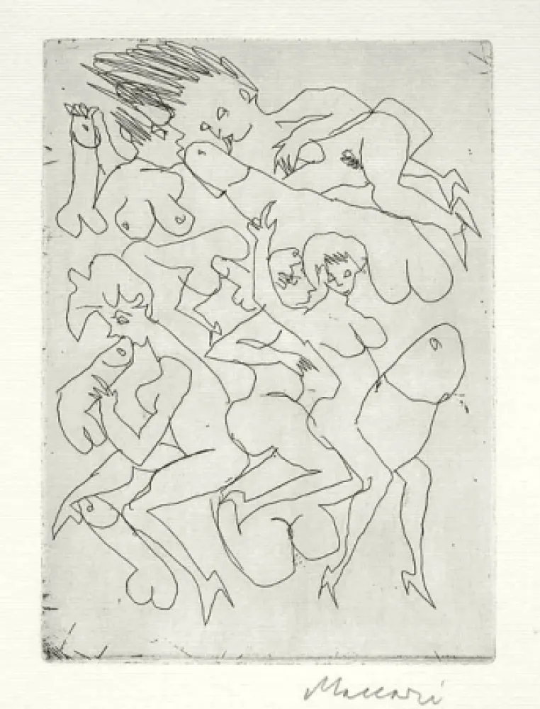 Гравюра Maccari - Senza titolo