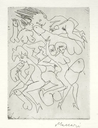 Гравюра Maccari - Senza titolo