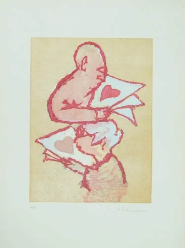 Линогравюра Maccari - Senza titolo