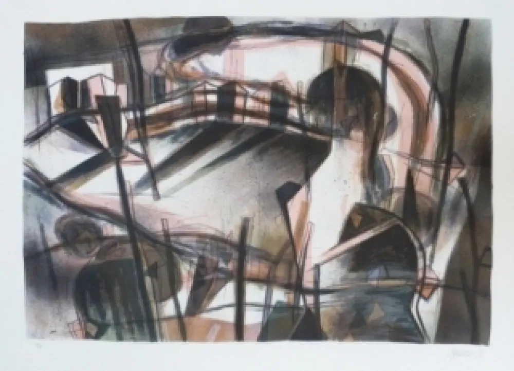 Литография Macotela - Paseo interior