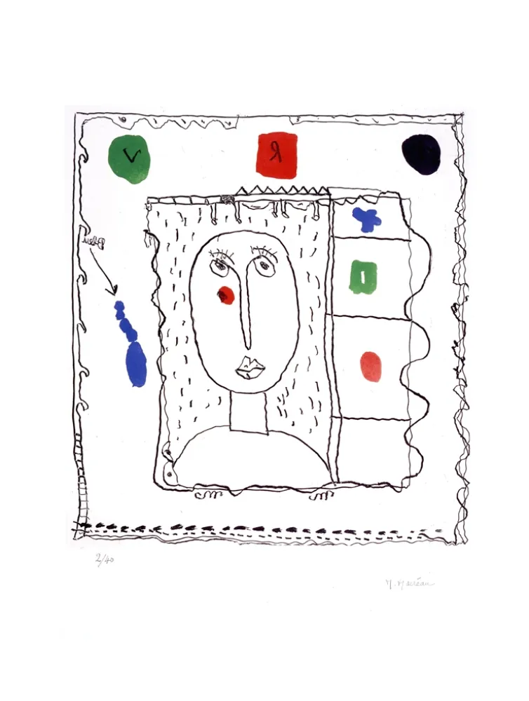 Офорт И Аквитанта Macréau - Sans titre