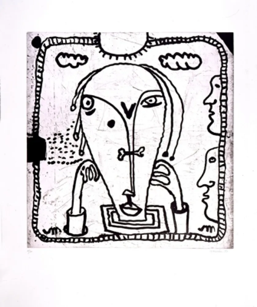 Офорт И Аквитанта Macréau - Sans titre