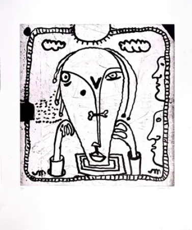 Офорт И Аквитанта Macréau - Sans titre