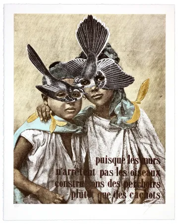 Литография Madame - Puisque les murs