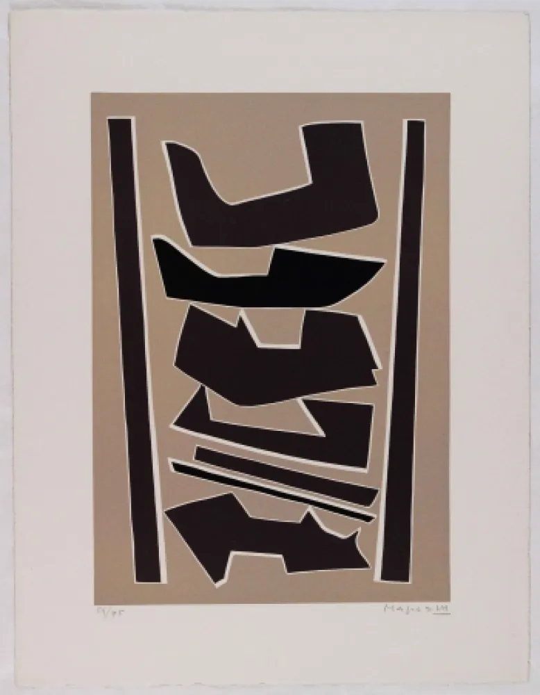 Линогравюра Magnelli - La Ferrage III