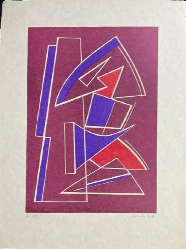 Линогравюра Magnelli - La Magnanerie de La Ferrage IV