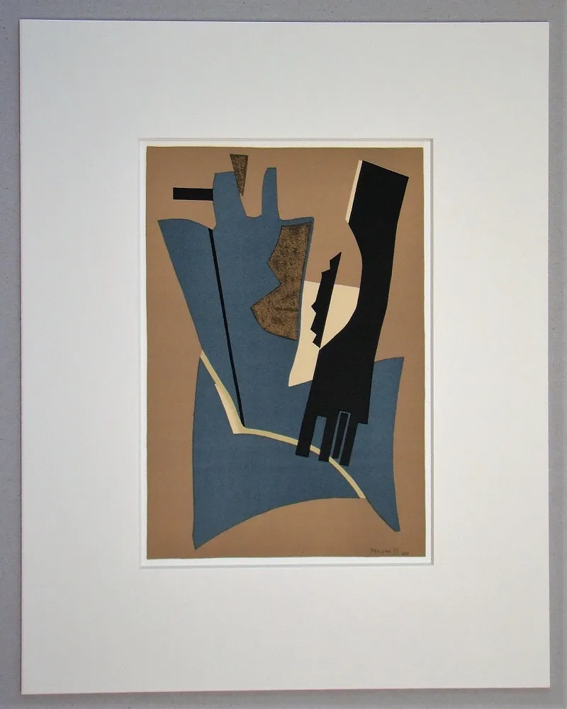 Литография Magnelli - Papier collé - 1948