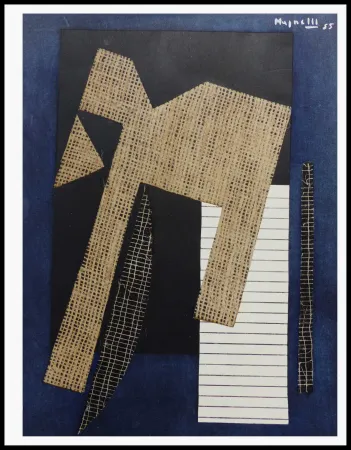 Трафарет Magnelli - PAPIER COLLE SUR FOND BLEU