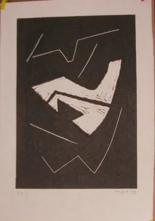 Линогравюра Magnelli - Sans titre, 1968