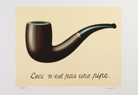 Литография Magritte - La Trahison des Images (The Treachery of Images)