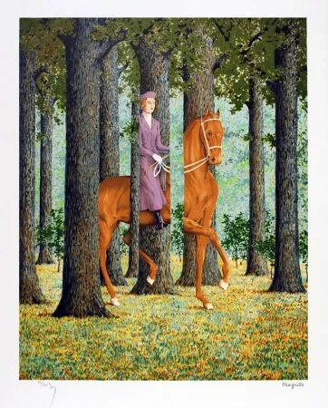 Литография Magritte - Le blanc seing