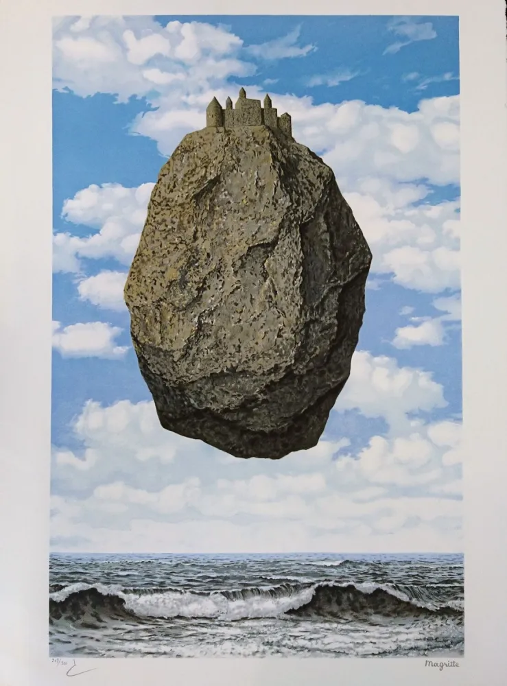 Литография Magritte - Le Château des Pyrénées