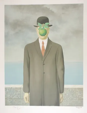 Литография Magritte - Le Fils de l’Homme - The Son of Man