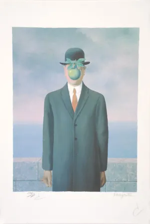 Литография Magritte - Le Fils de l’Homme - The Son of Man