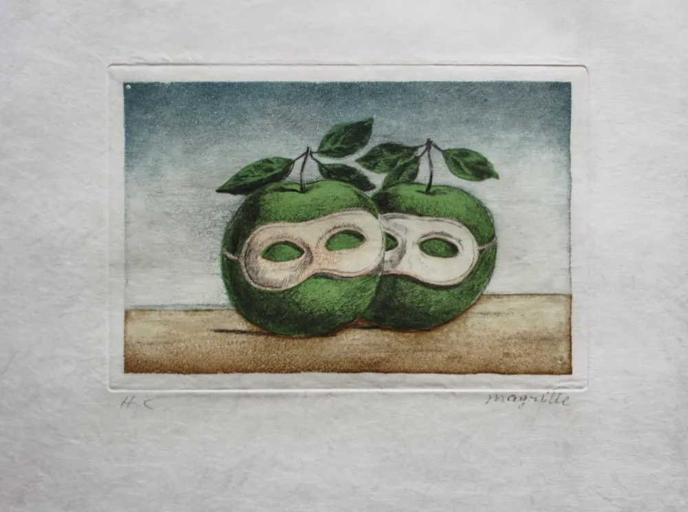 Офорт И Аквитанта Magritte - Le Prêtre Marie