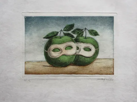 Офорт И Аквитанта Magritte - Le Prêtre Marie