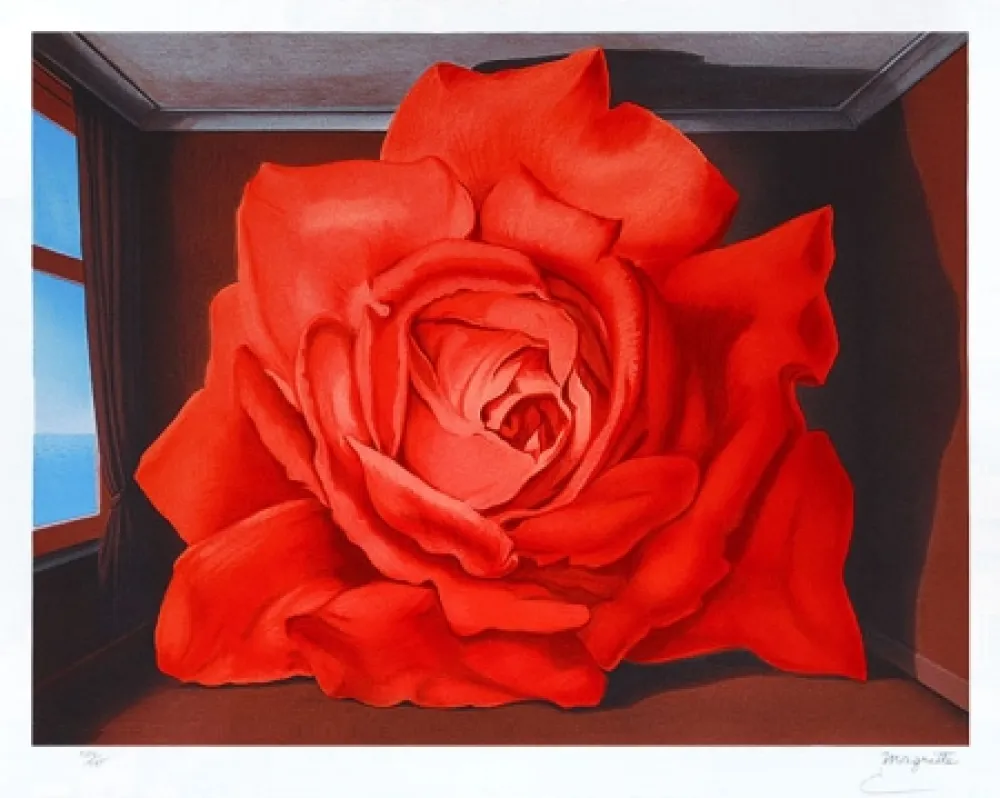 Литография Magritte - Le tombeau des lutteurs