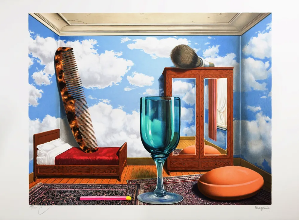 Литография Magritte - Les Valeurs Personnelles (Personal Values)