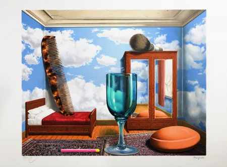 Литография Magritte - Les Valeurs Personnelles (Personal Values)