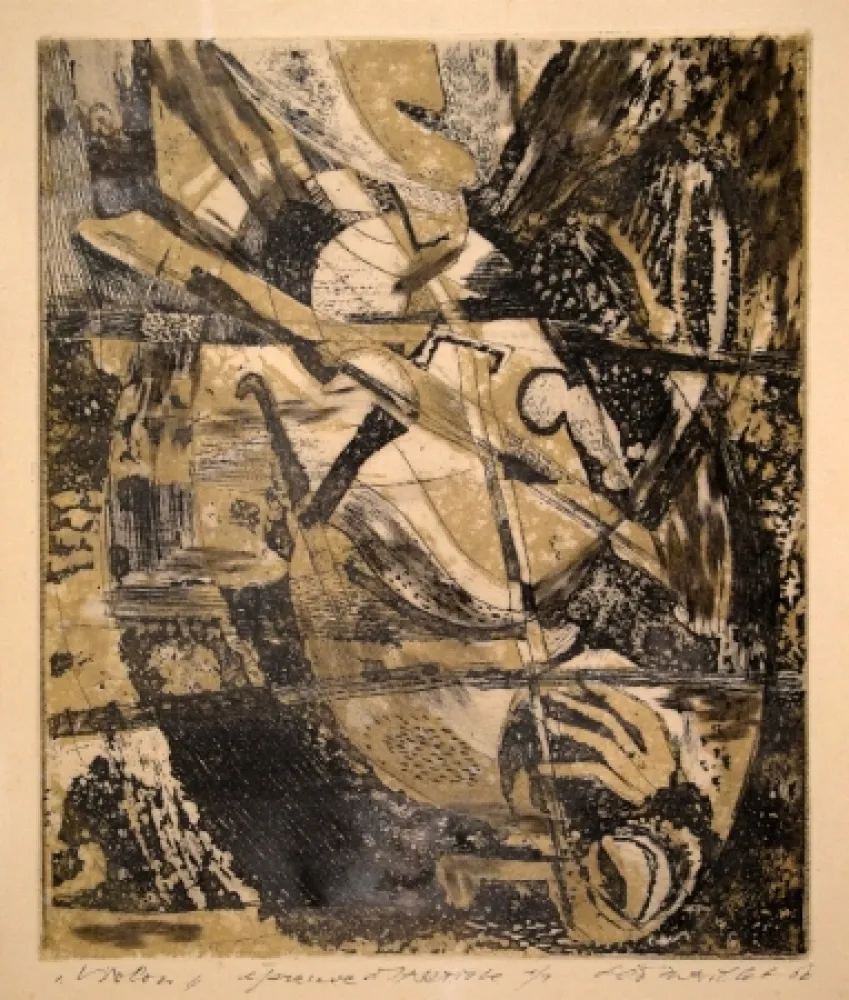 Офорт Maillet - Violon