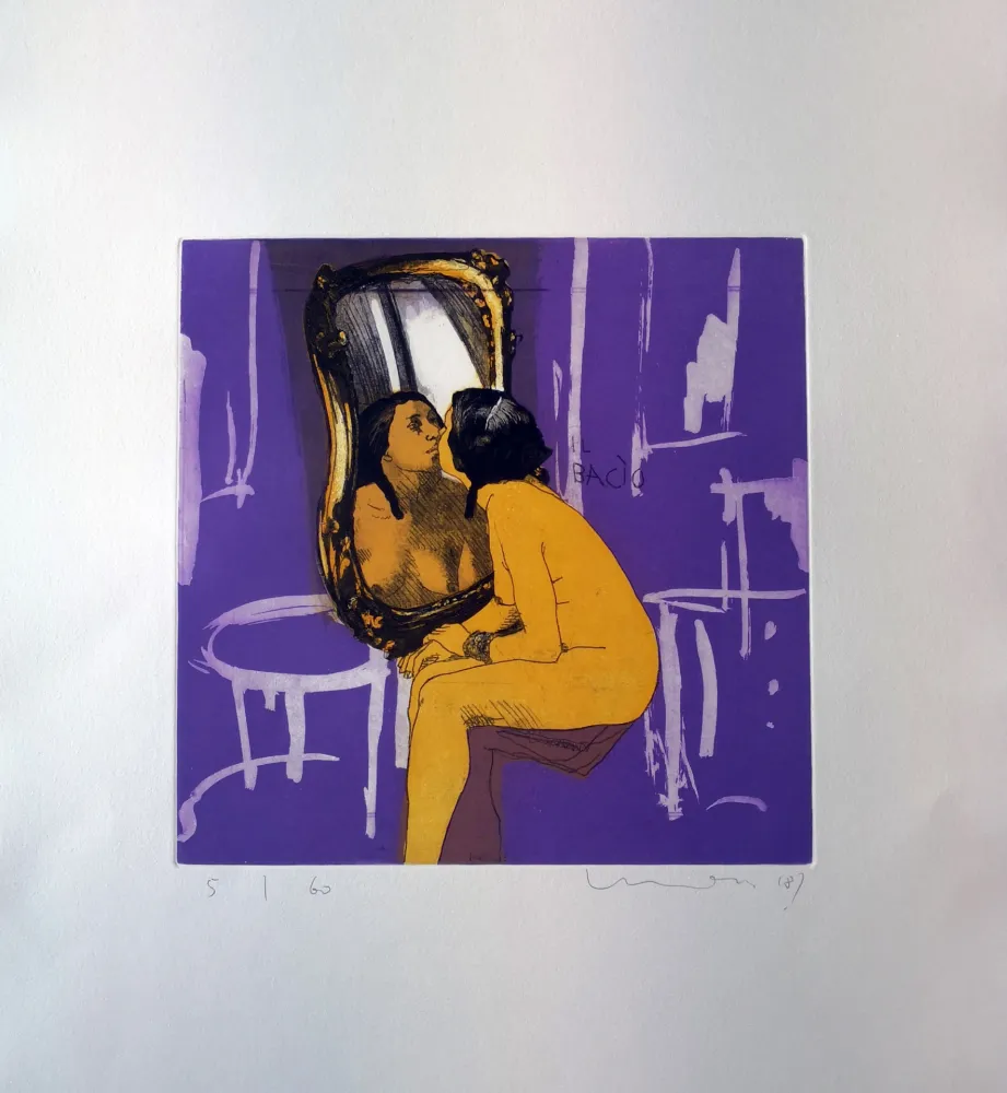 Офорт И Аквитанта Mair - Il bacio