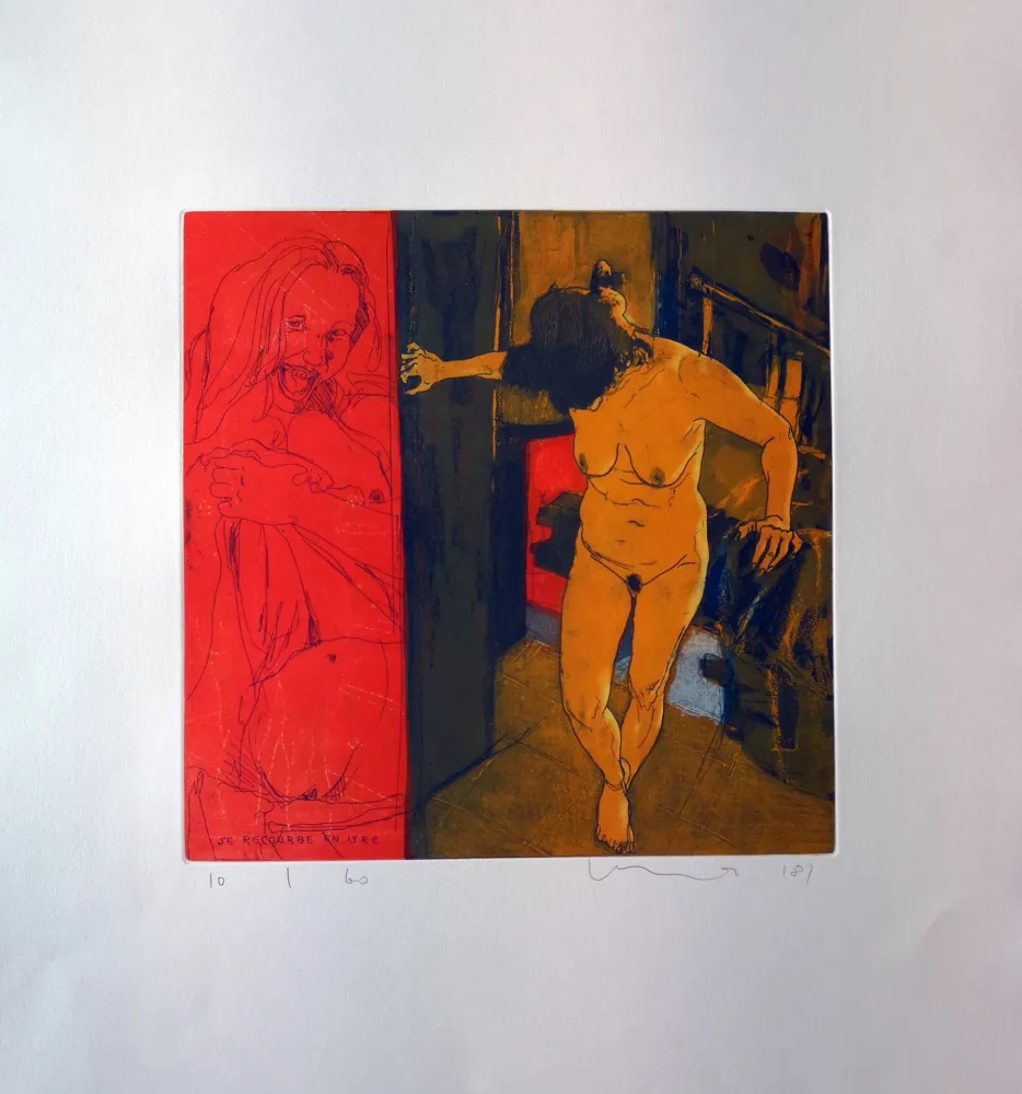 Офорт И Аквитанта Mair - Se recourbe en Lyre