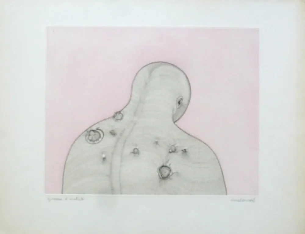 Гравюра Malaval - Homme de dos