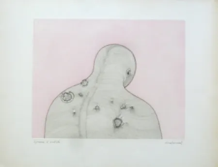 Гравюра Malaval - Homme de dos