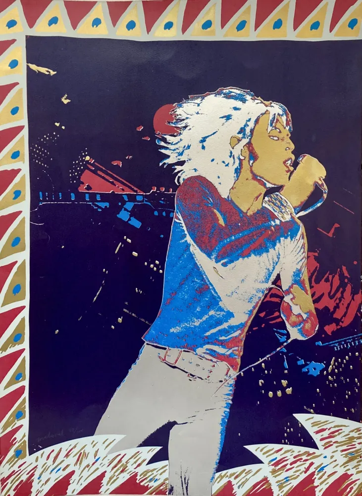 Сериграфия Malaval - The Rolling Stones, 1974.