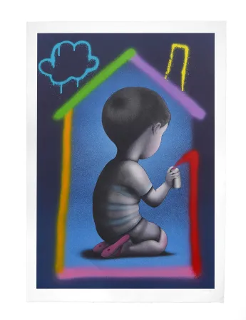 Литография Malland - Seth - Dans ma maison