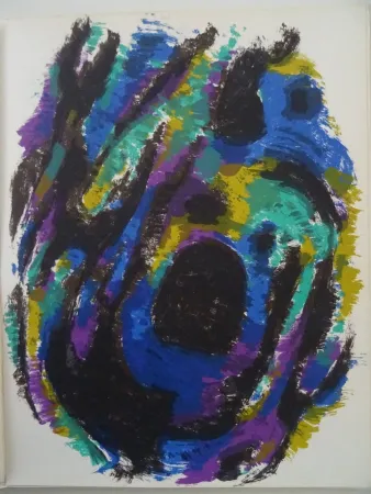 Литография Manessier - Composition