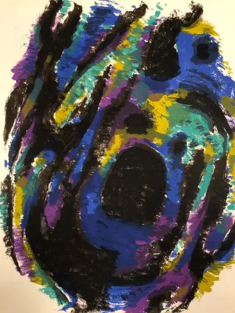 Литография Manessier - Composition, 