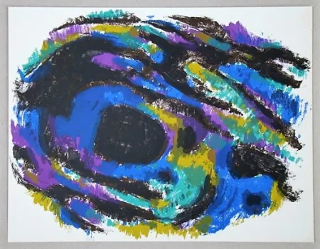 Литография Manessier - Composition 1960