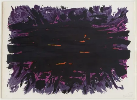 Литография Manessier - Composition abstraite 