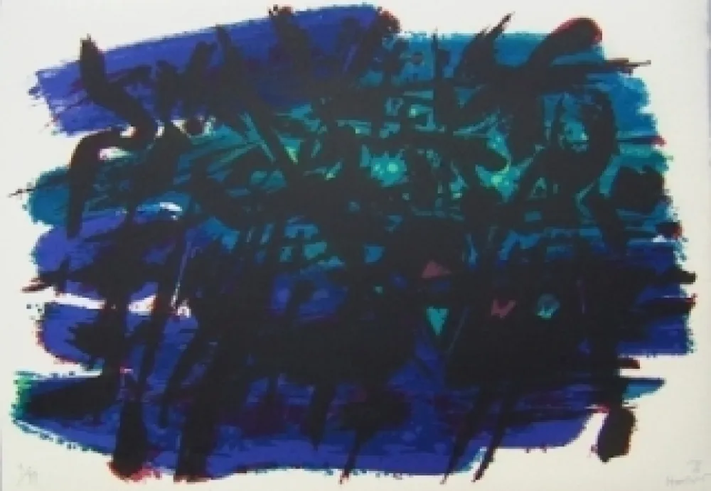 Литография Manessier - Composition II