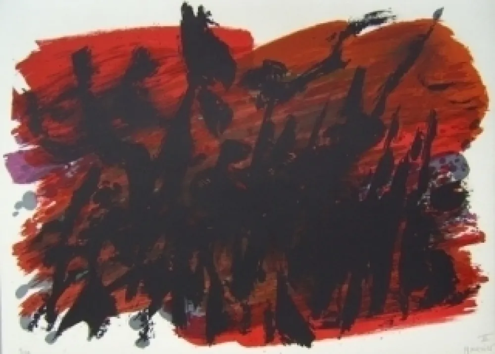 Литография Manessier - Composition VI