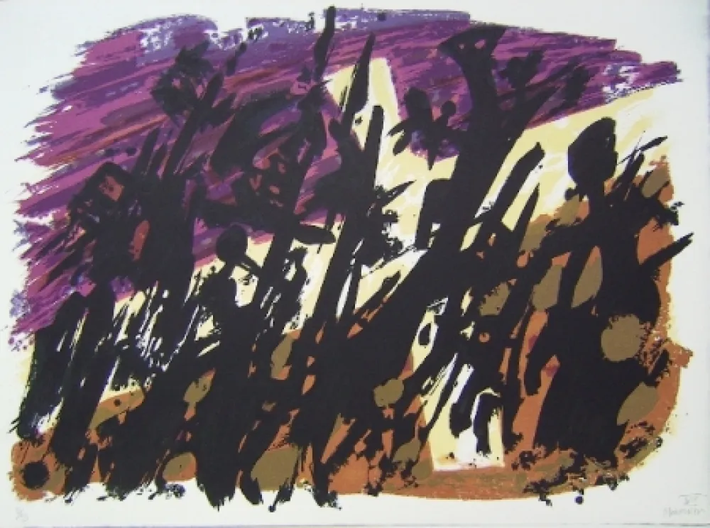 Литография Manessier - Composition VIII