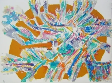 Литография Manessier - Composition XV