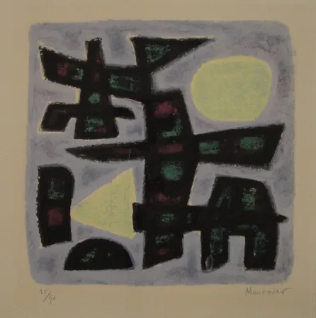 Литография Manessier - Hiver en Holland