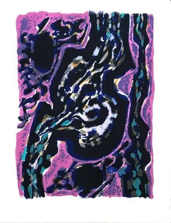 Литография Manessier - La source