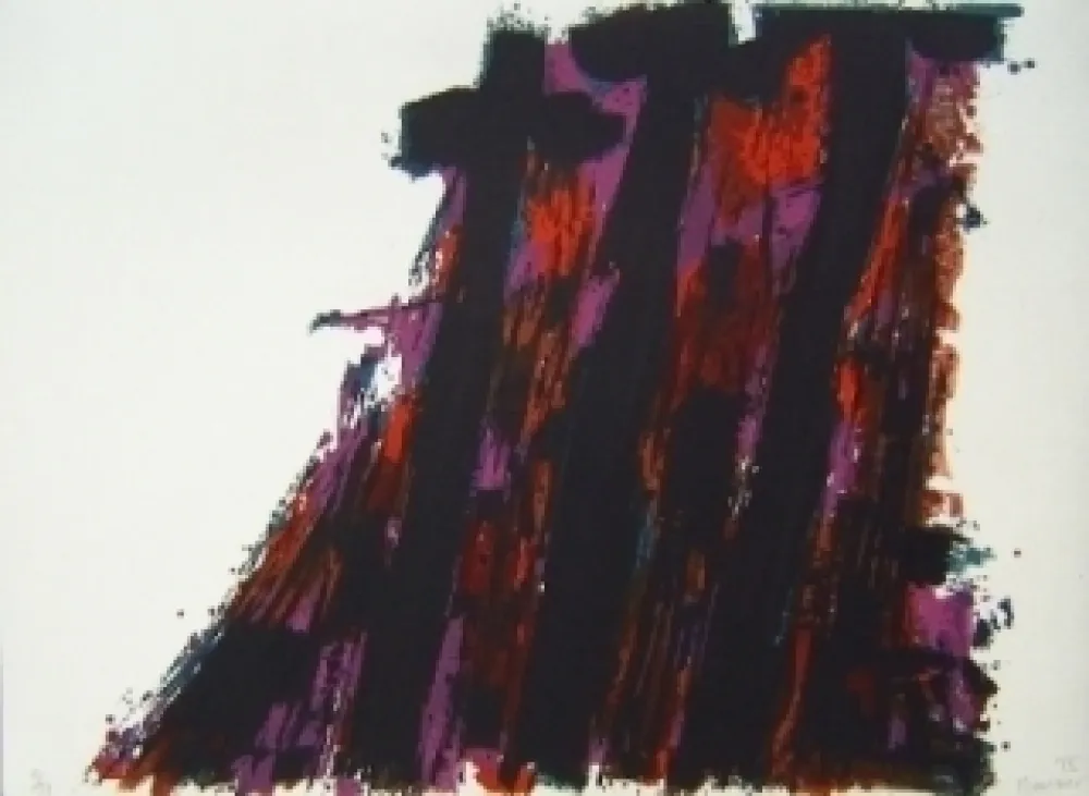 Литография Manessier - Le crucifiement suite de paques