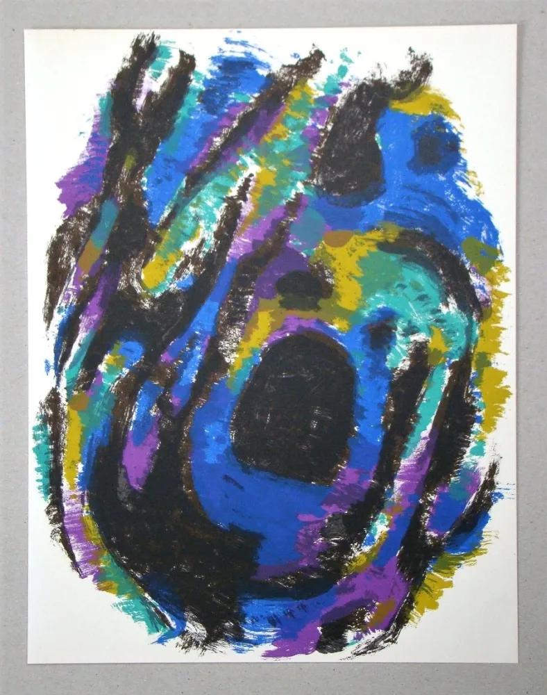 Литография Manessier - Le Nid