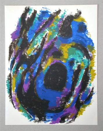 Литография Manessier - Le Nid